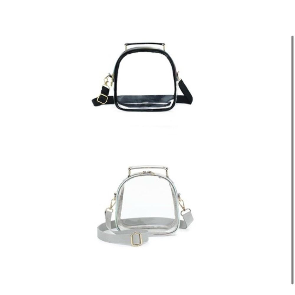clear stadium bags - black or silver available